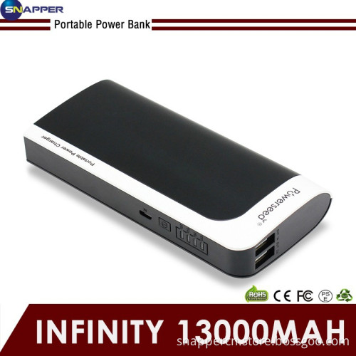 Long lasting Emergency mobile power supply 10000mAh,13000mAh dual USB power bank with LED screen